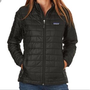 black nano puff patagonia jacket